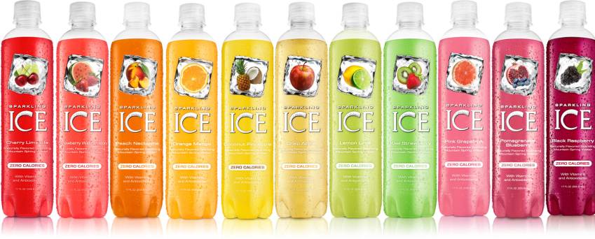 Sparkling ICE's flavored water line-up.  Will all 11 flavors come into Canada through Sun Rype?